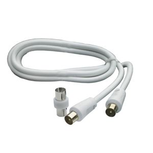 Image of Smartwares Aerial fly lead White 1.5 m