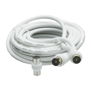 Image of Smartwares Aerial fly lead White 5 m