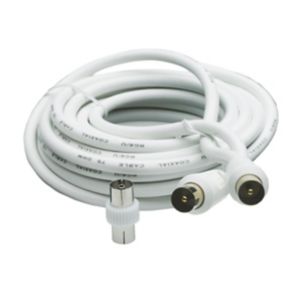 Image of Smartwares Aerial fly lead White 10 m