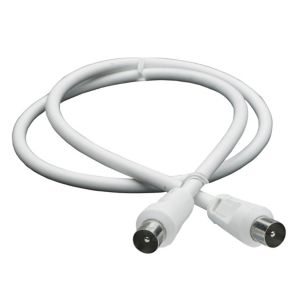 Image of Smartwares Aerial fly lead White 0.75 m