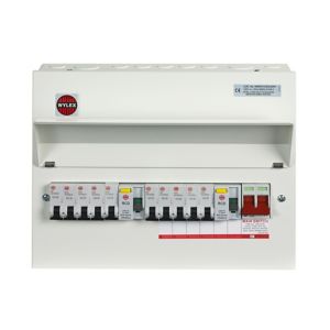 Image of Wylex 100A 10 way High integrity dual RCD Consumer unit