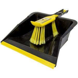 Image of Bulldozer Black & yellow Dustpan (W)315mm