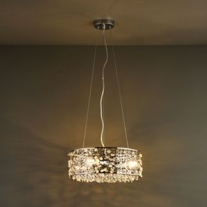 Image of Katarina Chrome effect 3 Lamp Pendant Ceiling light