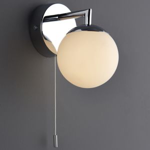 Image of Cap Polished Chrome effect Bathroom Wall light