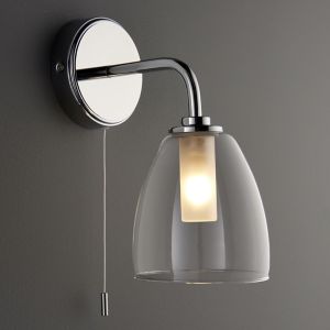 Image of Elias Polished Chrome effect Bathroom Wall light
