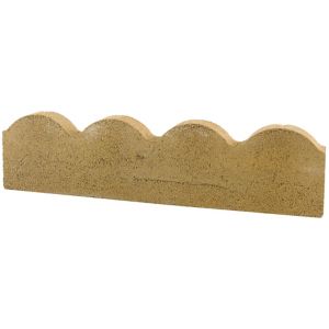 Image of Traditional Scalloped Buff Paving edging (H)150mm (W)600mm (T)50mm
