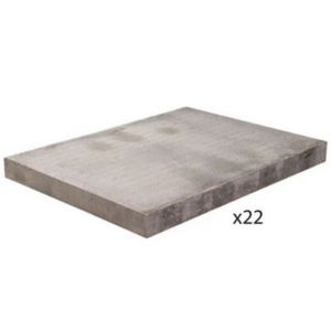 Bradstone Grey Reconstituted Stone Paving Slab (L)600mm (W)600mm, Pack Of 22