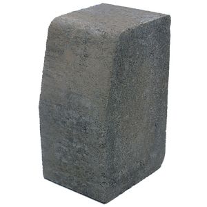 Image of Grey Block kerb (L)200mm (W)100mm (T)125mm