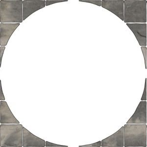 Image of Old riven Autumn silver Paving circle squaring off pack 1.24m² Pack of 12