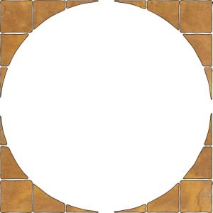 Image of Old riven Autumn cotswold Paving circle squaring off pack 1.24m² Pack of 12