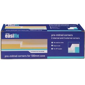 Image of Artex Easifix Classic C-shaped Paper faced plaster External Coving corner (L)340mm (W)95mm Pack of 4