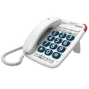 Image of BT 200 big button White Corded Telephone
