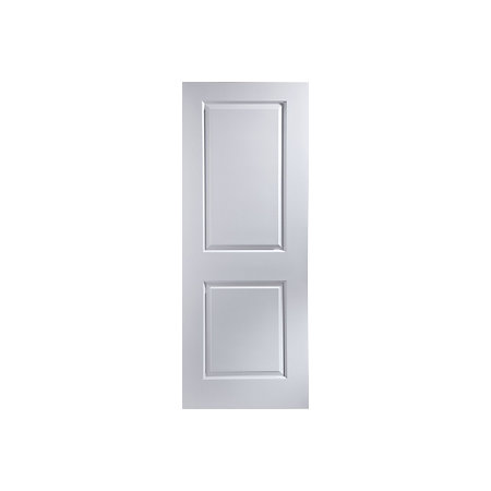 2 Panel Pre Painted White Smooth Unglazed Internal Sliding Door Kit H 2040mm W 826mm Departments Diy At B Q