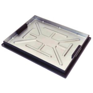 Image of Clark Rectangular Framed Recessed 5t Manhole cover (L)600mm (W)450mm (T)55mm