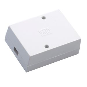 Image of MK White 30A 3 way Junction box 86mm