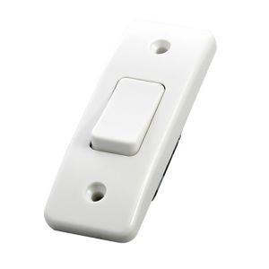 Image of MK 10A 2 way White Single Architrave Switch
