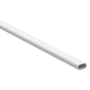 Image of MK White 16mm Oval Trunking length (L)2m Pack of 1