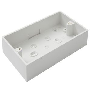 Image of MK Plastic Double Pattress box