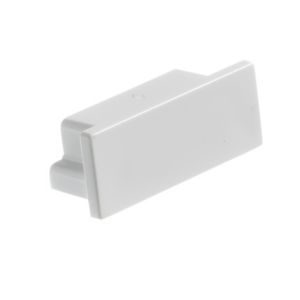 Image of MK White 16mm Trunking end cap