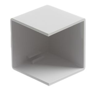 Image of MK White 50mm Trunking end cap
