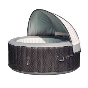 Image of CleverSpa Grey Polyester 4 person canopy