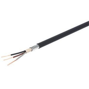 Image of Prysmian Black 3 core Multi-core cable 1.5mm² x 10m