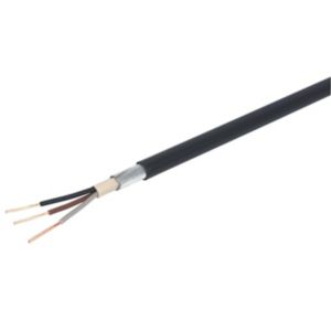 Image of Prysmian Black 3 core Multi-core cable 1.5mm² x 25m