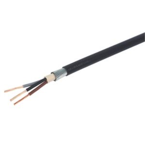 Image of Prysmian Black 3 core Multi-core cable 25m