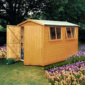 Image of Shire Atlas 10x10 Apex Shiplap Wooden Shed - Assembly service included