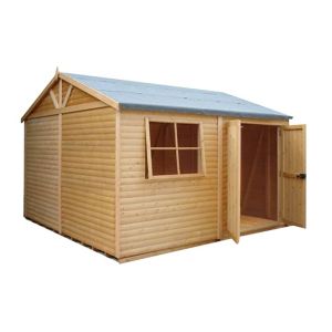 Image of Shire Mammoth 10x10 Apex Wooden Workshop - Assembly service included