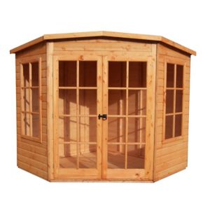 Image of Shire Hampton 10x10 Pent Shiplap Wooden Summer house - Assembly service included