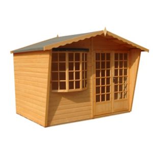 Image of Shire Sandringham 10x6 Apex Shiplap Wooden Summer house - Assembly service included