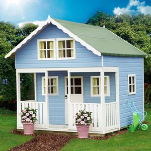Image of Shire 8x9 Lodge Wooden Playhouse - Assembly service included