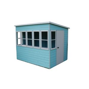 Image of Shire Sun 8x6 Pent Shiplap Wooden Summer house - Assembly service included