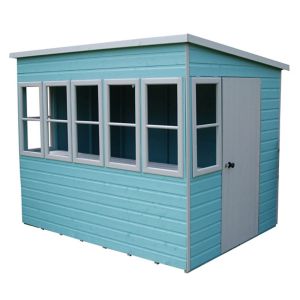 Image of Shire Sun 8x8 Pent Shiplap Wooden Summer house