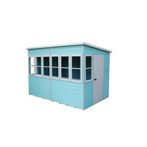 Image of Shire Sun 10x6 Pent Shiplap Wooden Summer house - Assembly service included