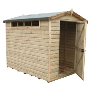 Image of Shire Security Cabin 10x6 Apex Shiplap Wooden Shed - Assembly service included