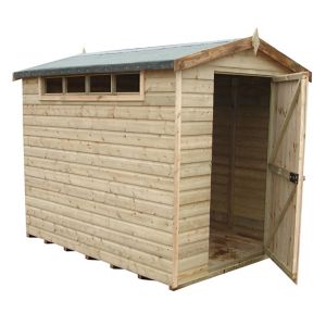 Image of Shire Security Cabin 10x8 Apex Shiplap Wooden Shed