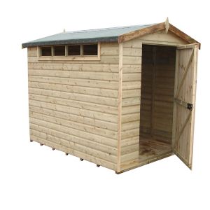 Image of Shire Security Cabin 10x10 Apex Shiplap Wooden Shed - Assembly service included