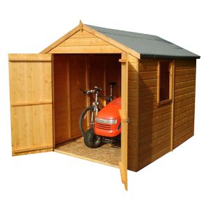 Image of Shire Warwick 8x6 Apex Shiplap Wooden Shed - Assembly service included