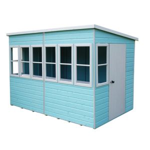 Image of Shire Sun Pent 10x6 Pent Shiplap Wooden Shed