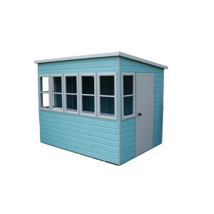 Image of Shire Sun Pent 8x6 Pent Shiplap Wooden Shed