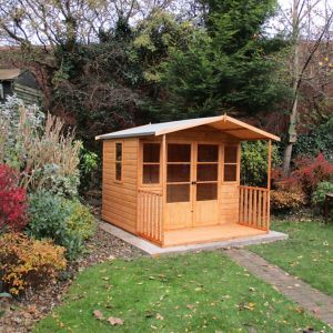 Image of Shire Milton 8x9 Apex Shiplap Wooden Summer house