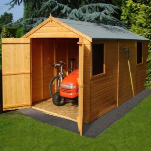 Image of Shire Atlas 12x6 Apex Shiplap Wooden Shed