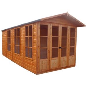 Image of Shire Kensington 13x7 Apex Shiplap Wooden Shed - Assembly service included