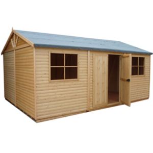 Image of Shire Mammoth 15x10 Apex Wooden Workshop - Assembly service included