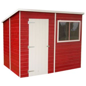 Image of Shire Caldey 8x6 Pent Shiplap Wooden Shed - Assembly service included