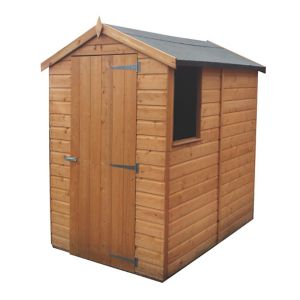 Image of Shire Shetland 6x4 Apex Shiplap Wooden Shed (Base included)
