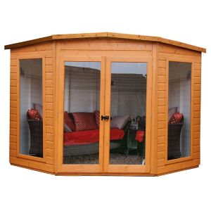 Image of Shire Barclay 10x10 Pent Shiplap Wooden Summer house