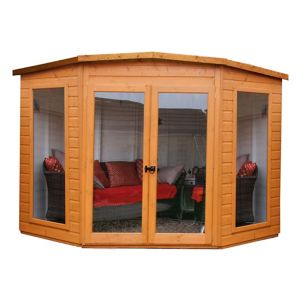 Image of Shire Barclay 10x10 Pent Shiplap Wooden Summer house - Assembly service included